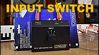 SCHWAIGER SCP 03 AudioSchaltpult 3Fach Input Selector Switch Box 3Way RCA stereo [upl. by Shiff]