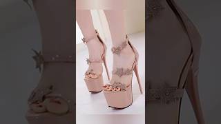 Beautiful latest heels 👠 sandals design for women girls ll heelssandals design trendingshorts [upl. by Lothaire]