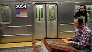 Yangqin Player in NYC Subway [upl. by Adnamas]