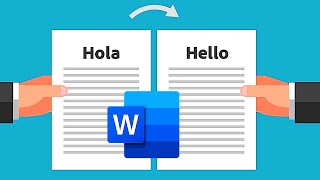 Cómo Traducir Documento Word de Inglés a Español a un solo Click [upl. by Otrebmal]