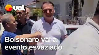 Bolsonaro marca presença em evento esvaziado do PL em Angra dos Reis [upl. by Einra]