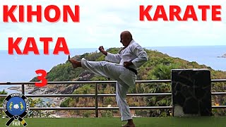 How to learn karate kata Shotokan Kihon kata 3 [upl. by Guise]