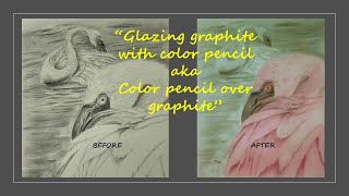 Colored Pencil Glazing over a Graphite Drawing [upl. by Essilec]