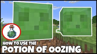 How To Use POTION OF OOZING In MINECRAFT [upl. by Lisbeth]