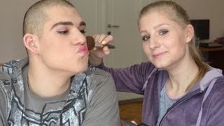 I do my brothers makeup [upl. by Rellia]