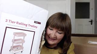 HobbyCraft Haul Some Fab Storage Trolleys amp Sale Bargains Unboxing [upl. by Hamirak]