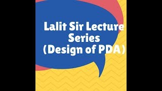 Introduction to Design of PDA [upl. by Arriat645]