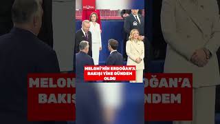 Meloninin Cumhurbaşkanı Erdoğana bakışı yine gündem oldu shorts erdoğan meloni [upl. by Yrellih549]