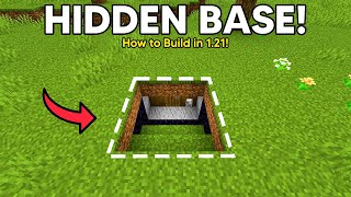 EASY Secret Base in Minecraft FOR ANY WORLD 121 [upl. by Drisko410]