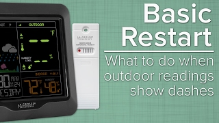 Basic Restart  What To Do When Outdoor Sensor Readings Show Dashes [upl. by Brandais910]