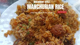 Rpestaurant style tasty Manchurian rice precipe बहुत ही स्वादिष्ट रेसिपी [upl. by Sufur]