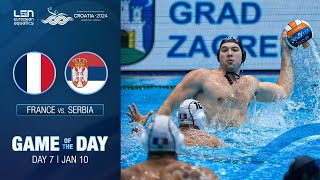 Serbia Get Revenge Against France  Extended Highlights  2024 European Water Polo Championships [upl. by Eytteb]