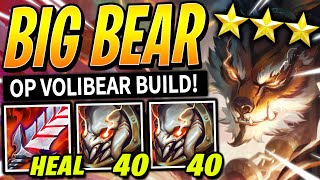 x2 GARGANTUAN VOLIBEAR 3 is OP 80 STACKS  RANKED Set 11  TFT Patch 146  Teamfight Tactics [upl. by Teresa]