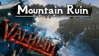 Building a livable MountaintopRuin Home in Valheim [upl. by Dionis]