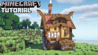 Minecraft  Shop Tutorial How to Build [upl. by Ennahgem]