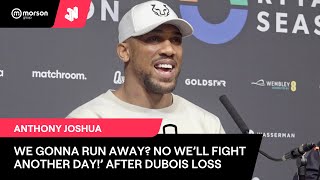 ANTHONY JOSHUA DEMANDS HELL BE BACK AFTER DUBOIS LOSS WELL LIVE TO FIGHT ANOTHER DAY [upl. by Lindeberg]