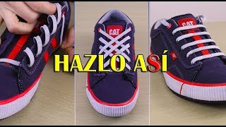 Como atar tus cordones de forma distinta  3 maneras de amarrar tus agujetas con mucho STYLE [upl. by Welcy]