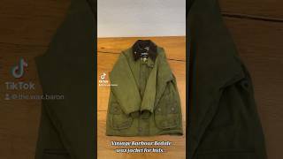 I bought a vintage barbour bedale waxjacket for kids…Before during and after rewaxing [upl. by Hcardahs659]