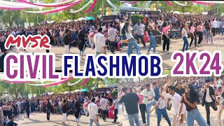 MVSR ENGINEERING COLLEGECIVIL FLASHMOB 2k24 MVSR  CIVIL DEPARTMENT [upl. by Nirad]