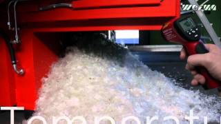 WEIMA Maschinenbau Hacker  Shredder WLK15 90 kW  PVB Folie  film [upl. by Alyssa]