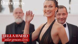 Bella Hadid  7 looks på röda mattan [upl. by Odlanyar]