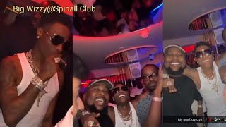 Wizkid And His Team Having fun At Another Club In London After Running Away From Davido [upl. by Rajewski]