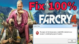 HOW TO FIX FAR CRY 4 uplayr1loader64dll missing not found work for all games [upl. by Eniawed]