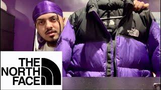 THE NORTH FACE PURPLE RETRO NUPTSE JACKET UNBOXING  REVIEW [upl. by Avner]