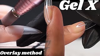 How to make your Gel X Nails Last 4 weeks   Overlay Method  Beginner Friendly Tutorial [upl. by Adneral]