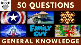 General Knowledge Quiz Trivia 142  Captain America Apia Witchcraft Yoga Family Guy Betting [upl. by Roderica]