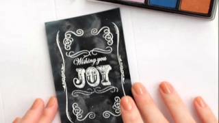 Chalkboard Art Card Tutorial [upl. by Strohben]