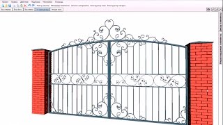 KOVKA3D v20  Быстрое проектирование кованых ворот [upl. by Adalia]