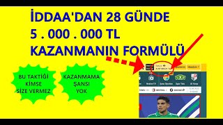 SADECE 500 TL SERMAYE Ä°LE Ä°DDAADAN 5 MÄ°LYON TL KAZANMANIN FORMÃœLÃœ  Ä°DDAA TAKTÄ°KLERÄ° 2023 [upl. by Nylteak]