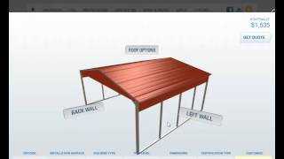 How to Build Your Carport Online at Carport1 [upl. by Etat]