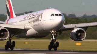 Airbus A330  8 smooth landings at Manchester [upl. by Sola726]