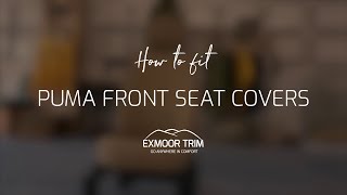 How To Fit Exmoor Trim Front Canvas Protective Seat Covers to Post 2007 Puma Defender Seats [upl. by Amian]