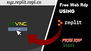 How To Create Free Web Rdp Using Replit  Free Vps  Using Replit  FREEE VPSS [upl. by Sholes]