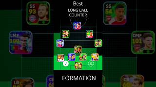 Best long ball counter formation in efootball 🥶🥰football efootball viralshorts [upl. by Nahtiek628]