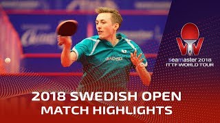 Dimitrij Ovtcharov vs Liam Pitchford I 2018 ITTF Swedish Open Highlights R32 [upl. by Tierney]