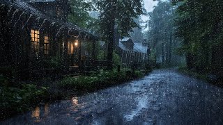 Rain Sounds for Sleep  24 Hours of Relaxation with Rooftop Thunder and Rain Sounds at Night [upl. by Goldia126]