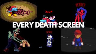 FNF  Marios Madness V2  ALL DEATH SCREENS [upl. by Aneele381]