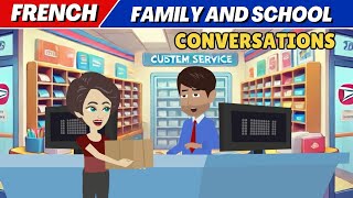 French Speaking Practice  School and Family Conversations [upl. by Ware843]