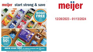 Meijer Weekly Ad US  12262023  01132024 [upl. by Adelina]