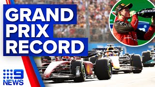 Melbourne Grand Prix smashes attendance record boasting biggest ever turnout  9 News Australia [upl. by Witcher819]