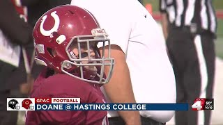 Hastings College football drilled by Doane [upl. by Selec]