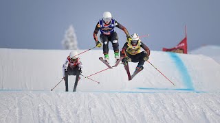 Canadas Courtney Hoffos claims ski cross World Cup bronze [upl. by Crichton464]