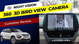 Woodman Car Stereo with 360 View Camera in Harrier  Woodman Car Stereo Review  Hiwoodman Reviews [upl. by Stephan]