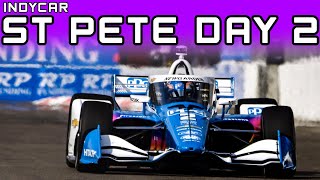 SUPER CLOSE IndyCar Qualifying  St Pete Day 2 Report [upl. by Berk]