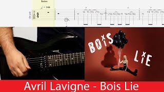 Avril Lavigne  Bois Lie feat Machine Gun Kelly Guitar Cover With TabsStandard [upl. by Viridis]