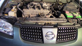 Nissan Sentra 18L oil change [upl. by Atrim461]